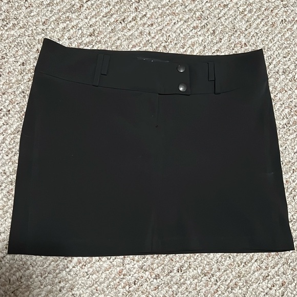 Friponne Paris Black Mini Skirt Stretch Size Small Medium France Size 36 - Picture 1 of 5